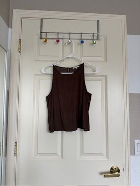 Z Supply Brown Silky Sleeveless Tank